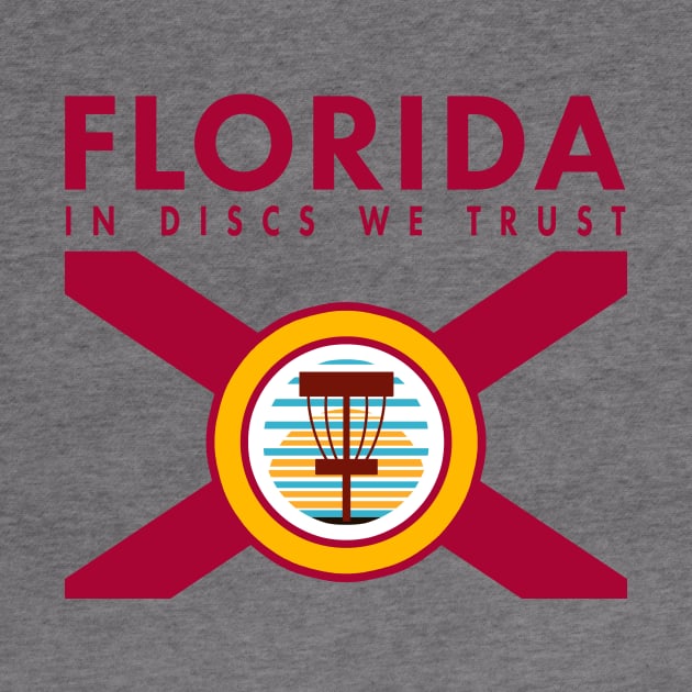 Florida Disc Golf - Flag Horizontal by grahamwilliams